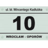 Tabliczka adresowa z dibondu 3D